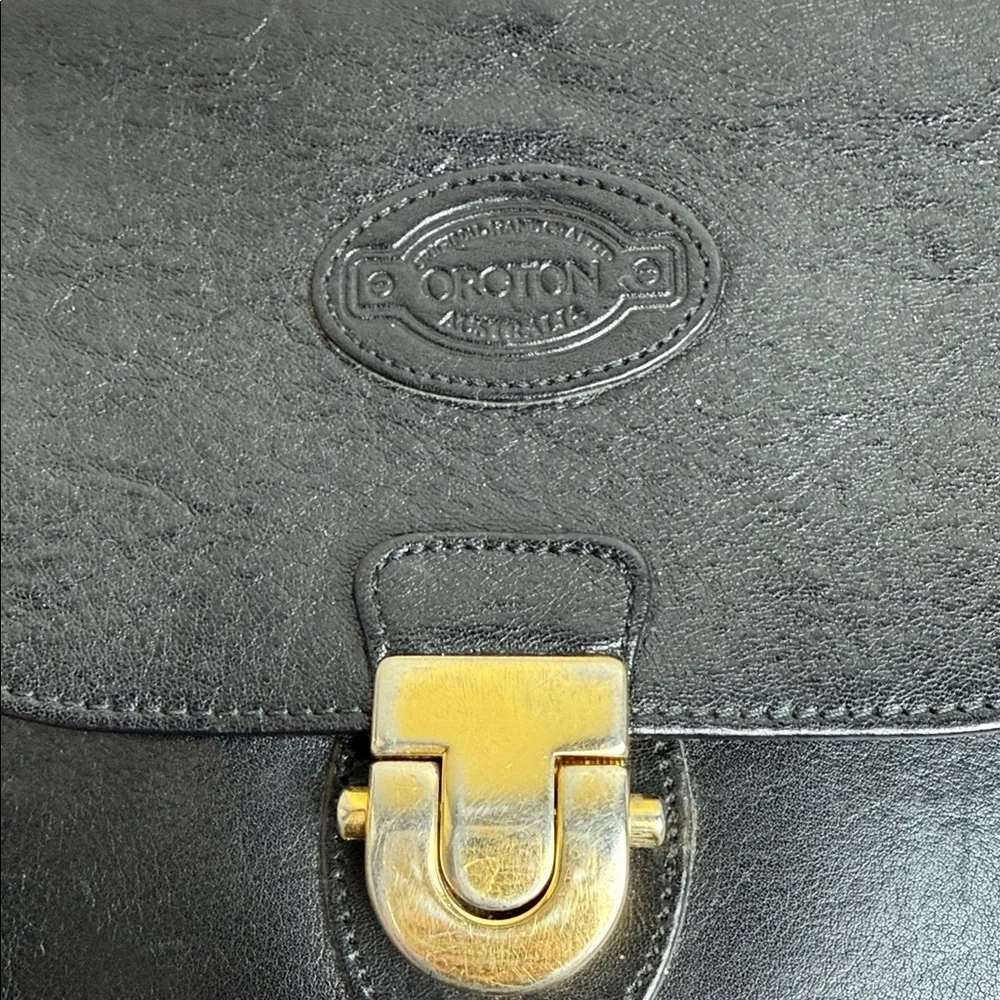 Orton Black Leather Crossbody Bag
